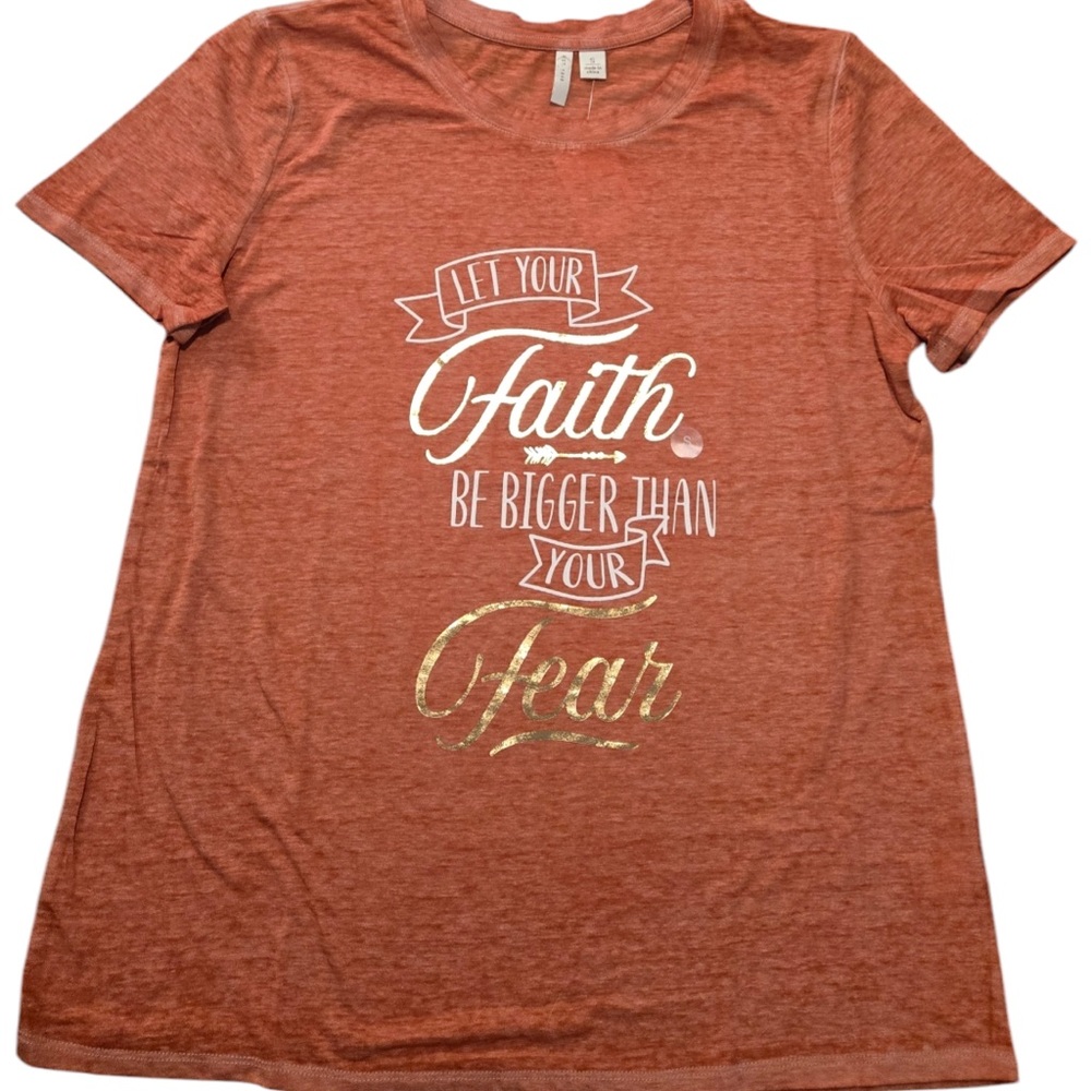 Inspirational Graphic Tee - Rust